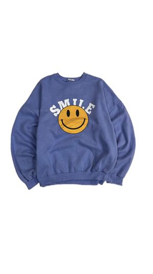 Skater Sweatshirt Pria blue