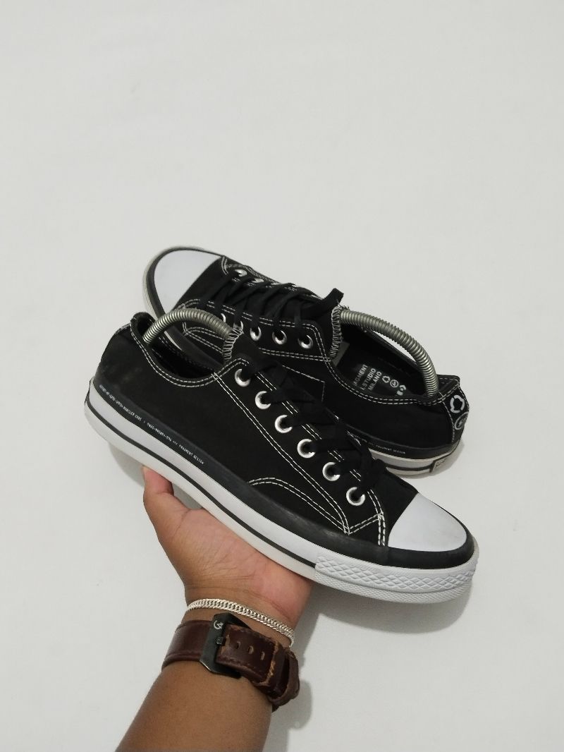 Converse Casual Sneakers Pria white black, foto 2