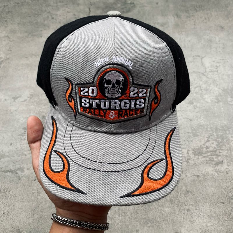 Streetwear Y2K Hat Pria red gray, foto 2