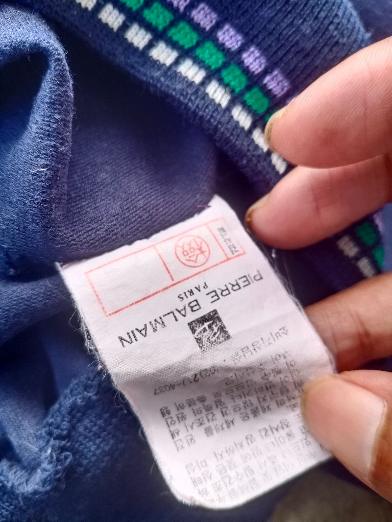Balmain Vintage Bomber jacket Pria navy, foto 4
