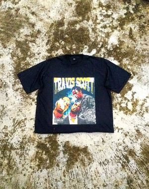 Y2K Skater T-shirt Pria multicolor black