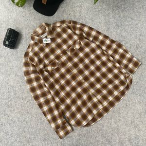 Casual Casual shirt Pria white brown