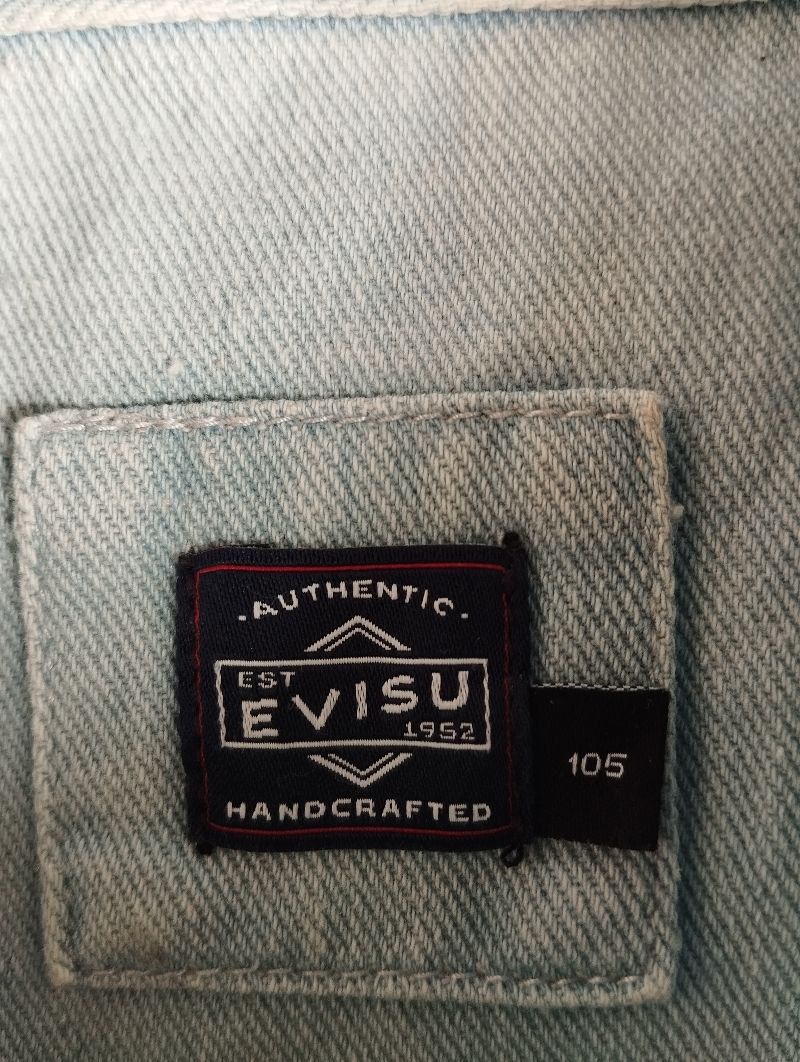 Evisu Casual Formal shirt Pria blue, foto 3