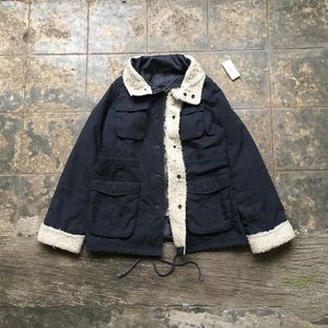 Urban Outfitters Vintage Casual Fleece Pria white navy