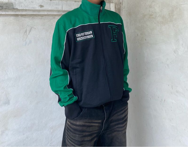Kappa Y2K Casual Track jacket Pria green black, foto 2