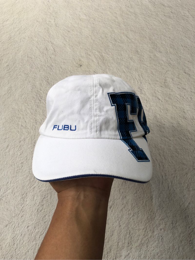 FUBU Vintage Y2K Hat Pria white, foto 2