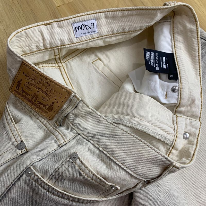 Vintage Jeans Pria white, foto 6