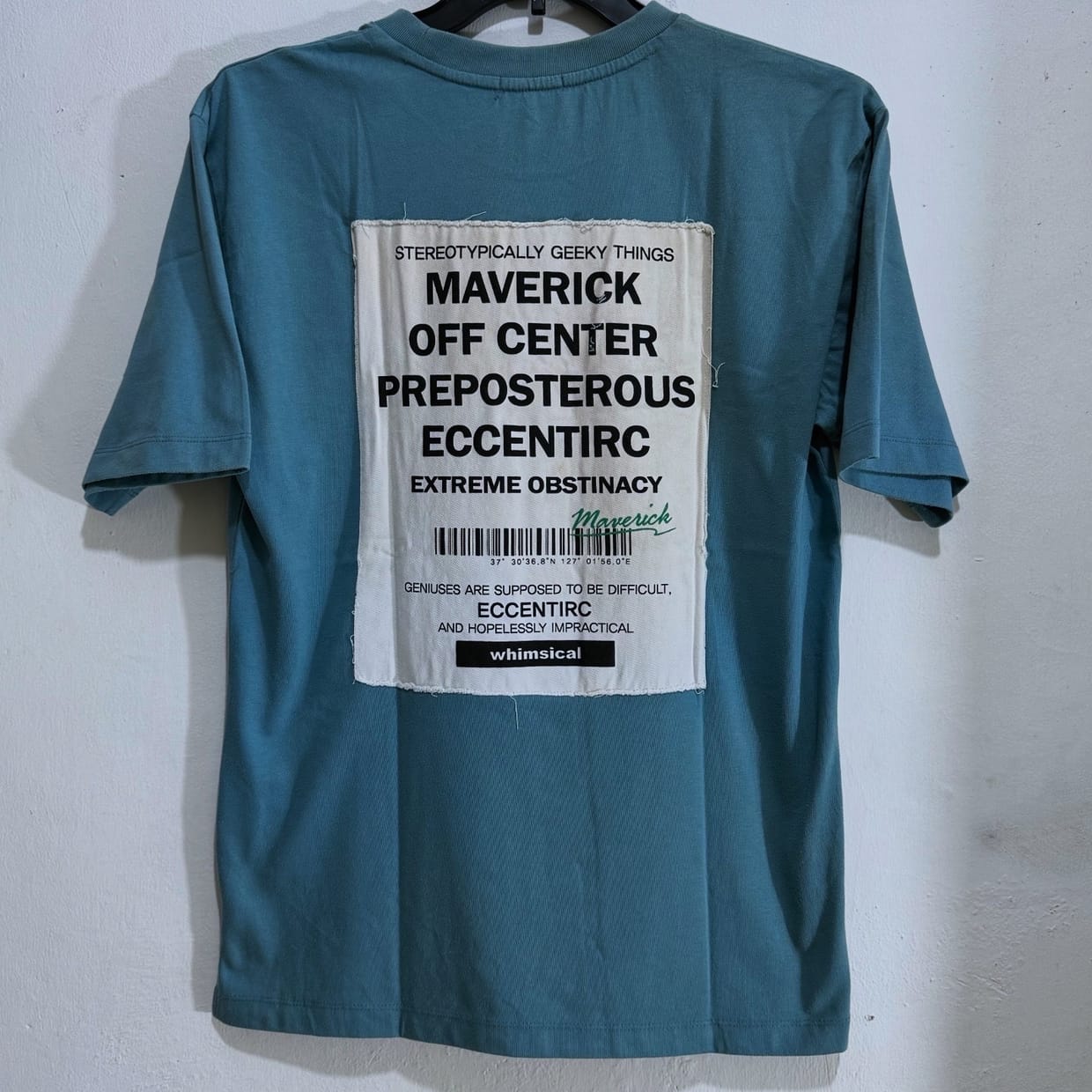 Vintage Streetwear T-shirt Pria blue