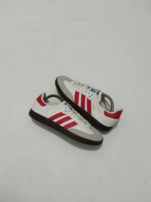 Adidas Casual Sneakers Pria white red