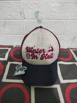 Vintage Skater Hat Pria red