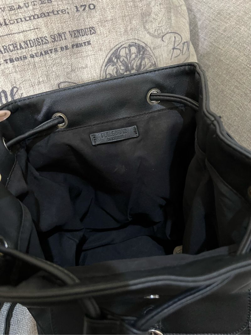 Pull & Bear Vintage Casual Backpack Wanita black, foto 4