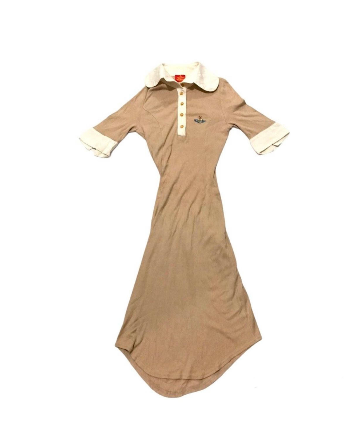 Vivienne Westwood Casual dress Wanita tan cream