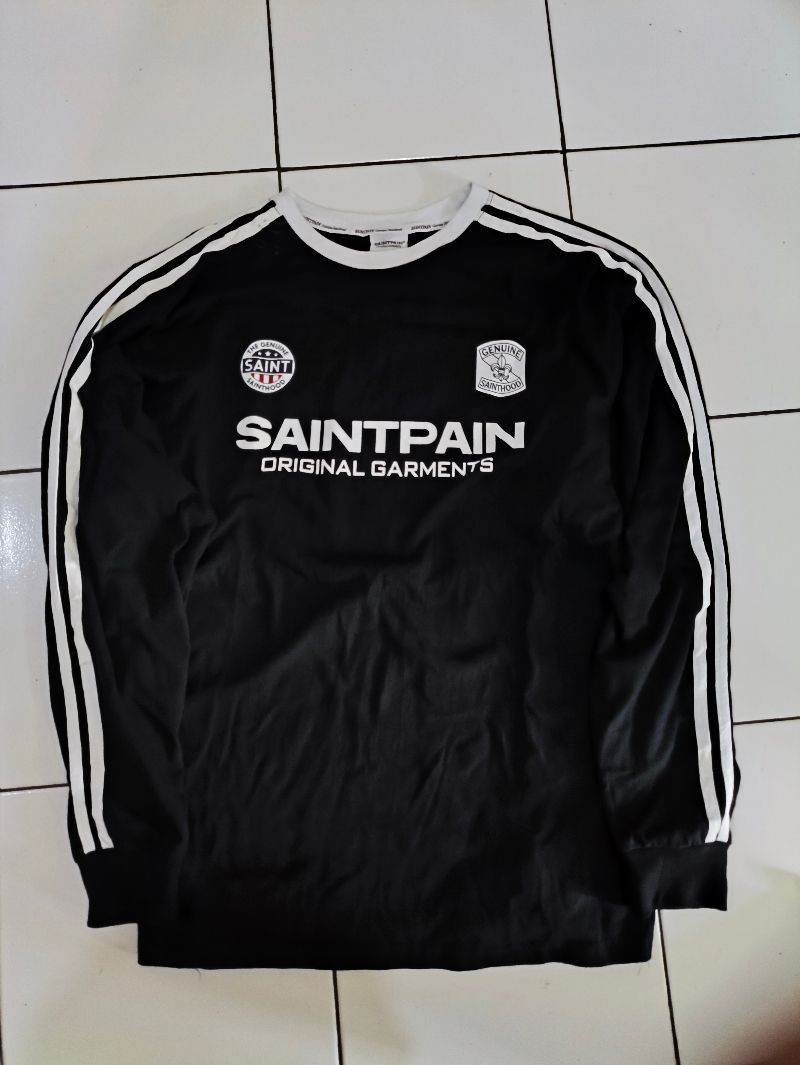 Sainthood.BDG Y2K Sweatshirt Pria white black, foto 2