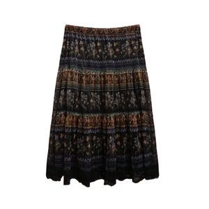 Japanese brand Fairy Indie Skirt Wanita brown black