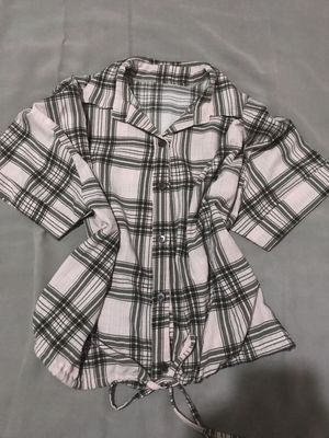Coquette Casual Shirt Wanita pink brown