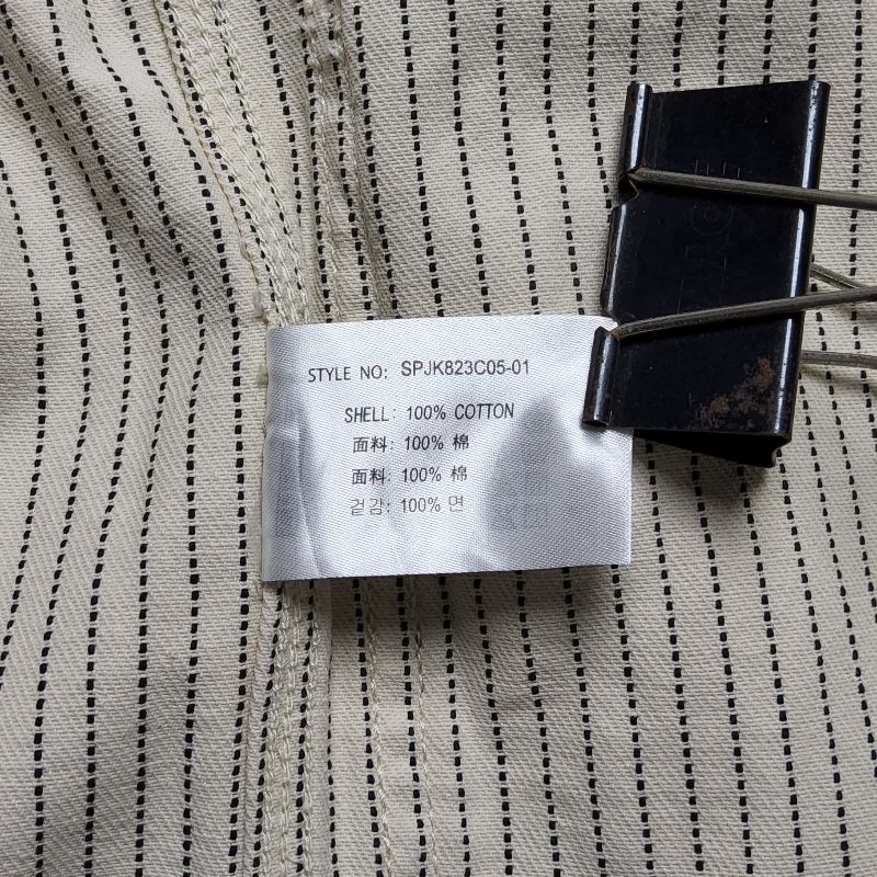 Spao Vintage Denim jacket Pria white, foto 8