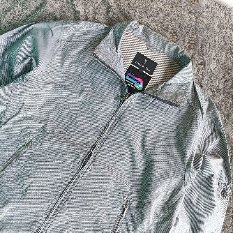 Y2K Casual Harrington jacket Pria white gray, foto 2
