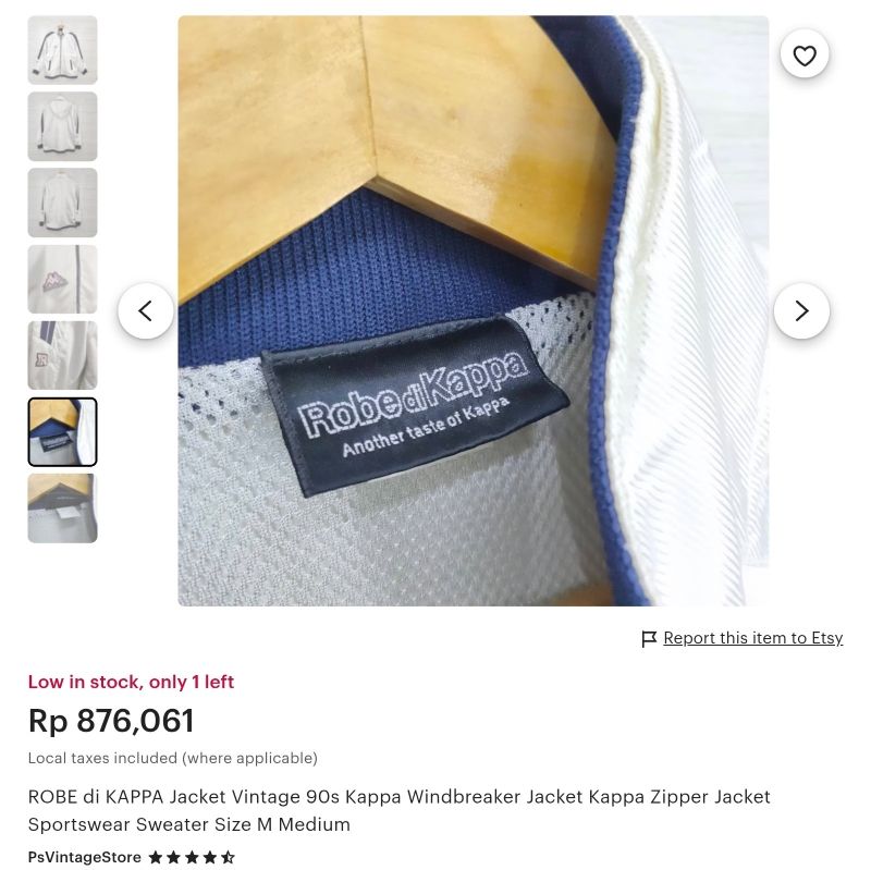 Kappa Vintage Y2K Track jacket Pria blue, foto 2