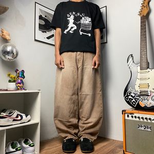 Vintage Y2K Jeans Pria tan brown