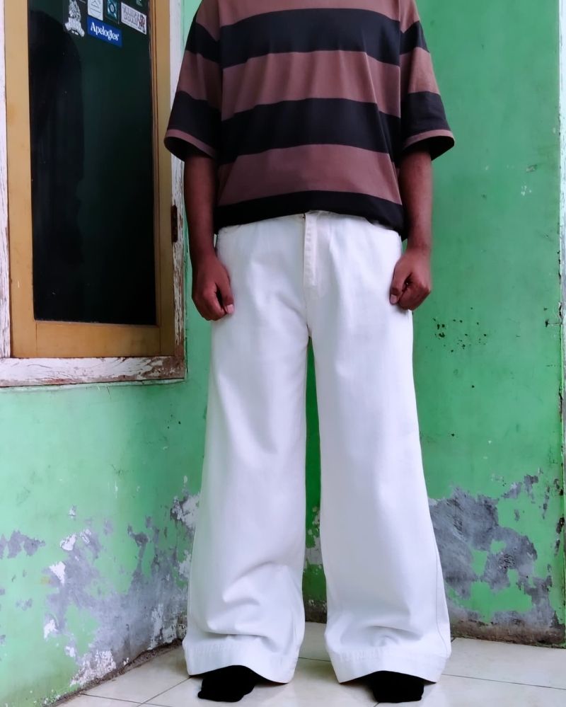 Jiniso BAGGY JEANS WHITE, foto 2