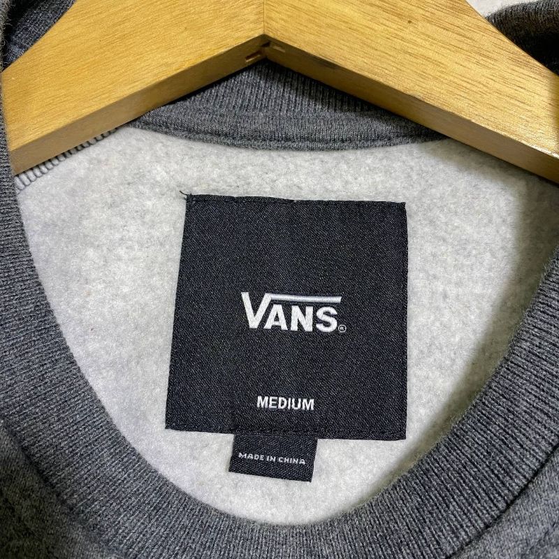 VANS Luxury Casual Sweatshirt Pria gray, foto 5