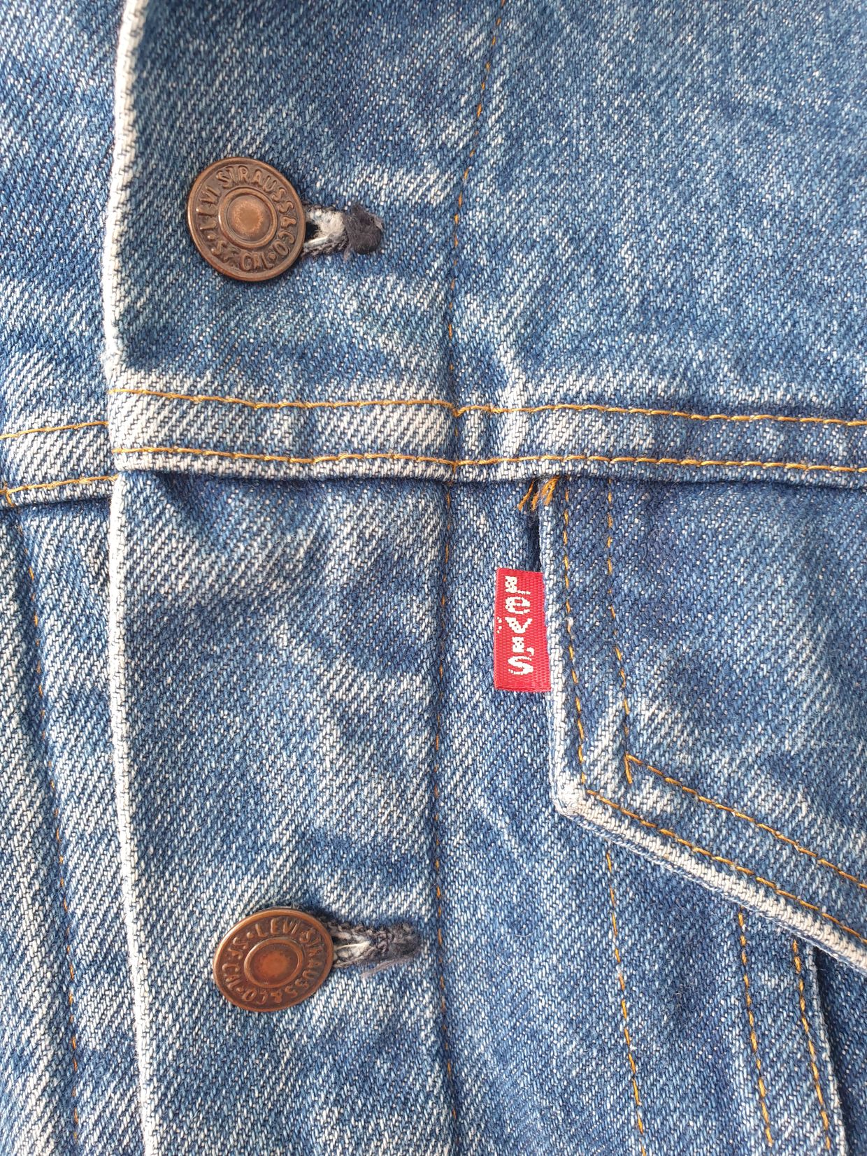 Vintage 90s Trucker Jeans Levis Size, foto 4