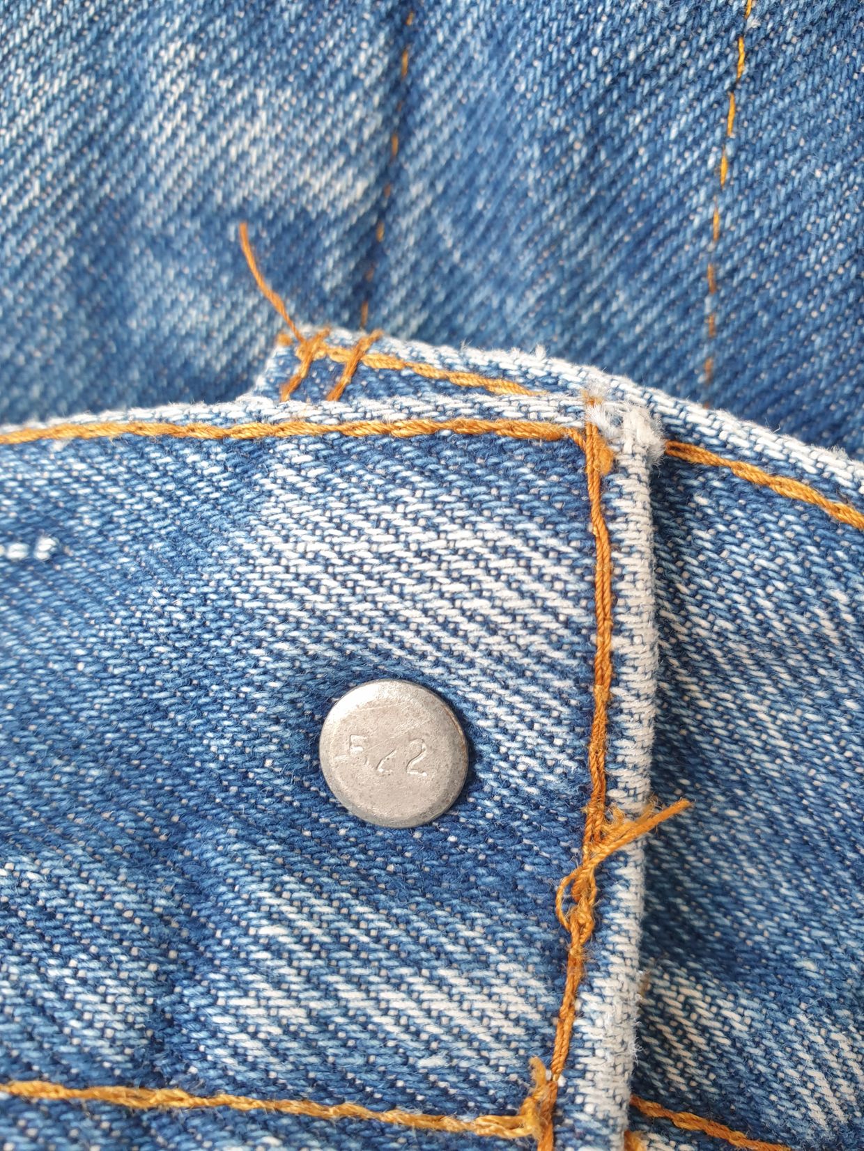 Vintage 90s Trucker Jeans Levis Size, foto 6