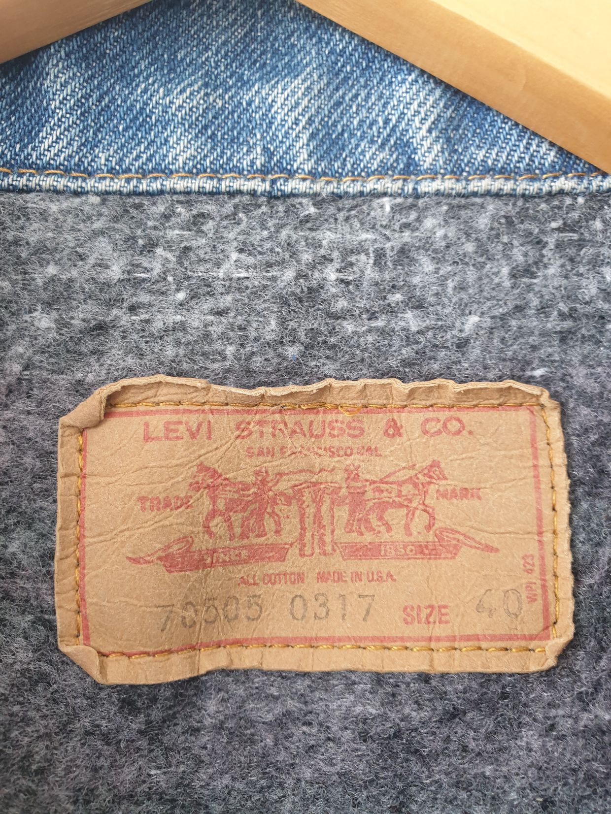 Vintage 90s Trucker Jeans Levis Size, foto 5