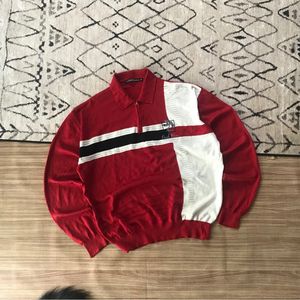 Vintage Y2K Sweater Pria white red