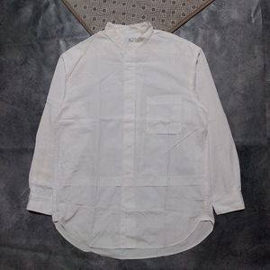 Uniqlo Minimalist Casual Casual shirt Pria white