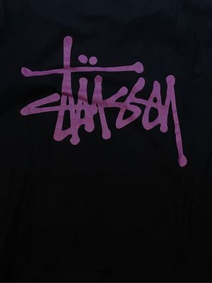 Stussy Streetwear Skater T-shirt Pria black