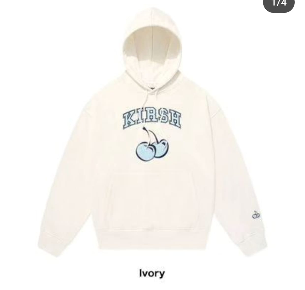 Hoodie kirsh (UNI HEAVYWEIGHT SNAP DETAIL HOODIE [MELANGE GRAY])