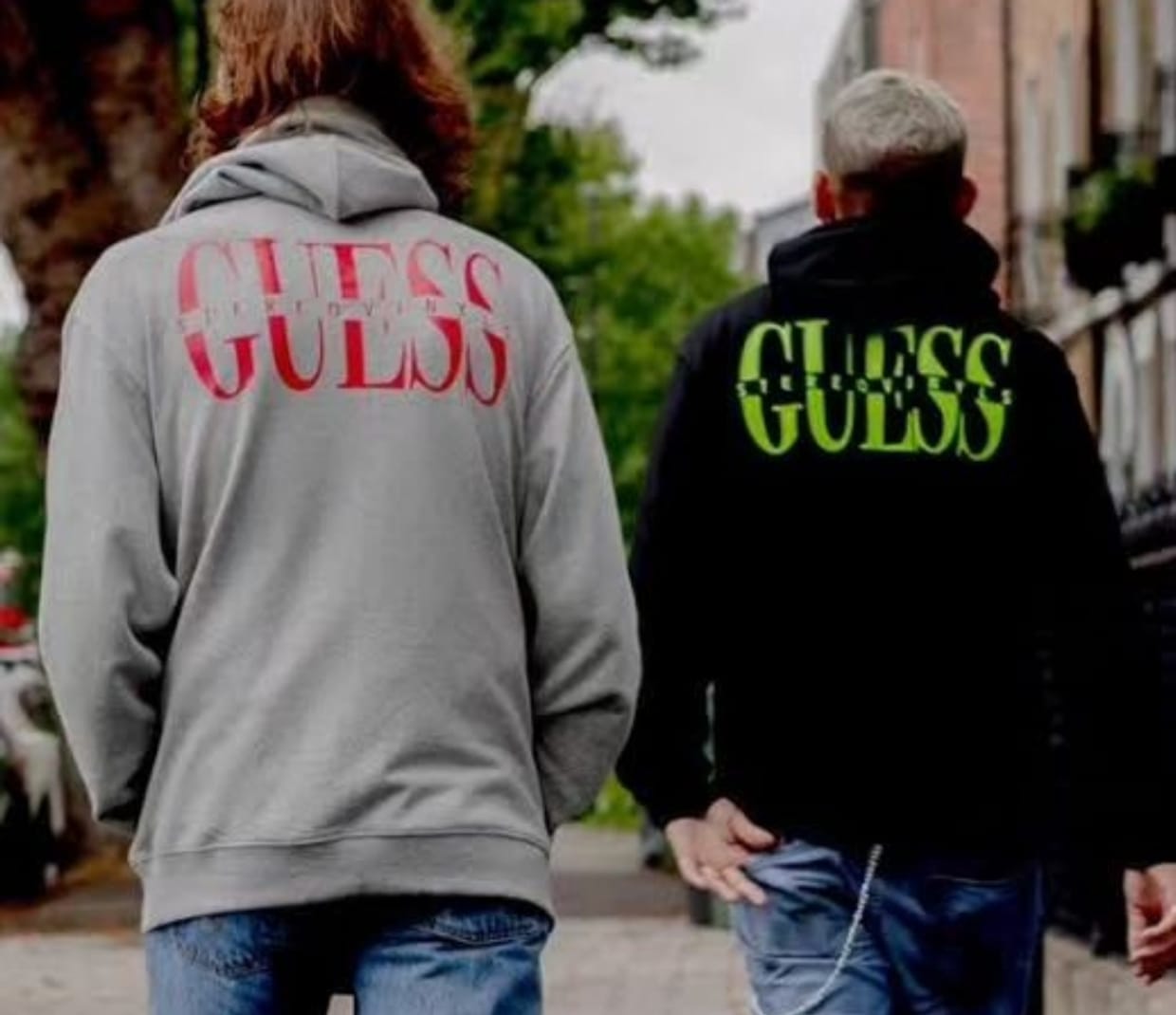 Guess Casual Hoody Pria gray