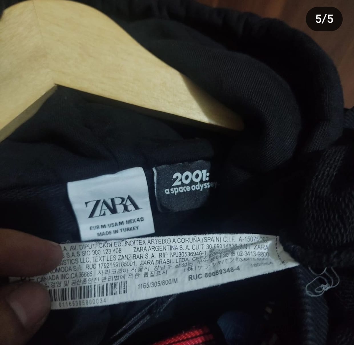 ZARA Casual Hoody Pria black, foto 5