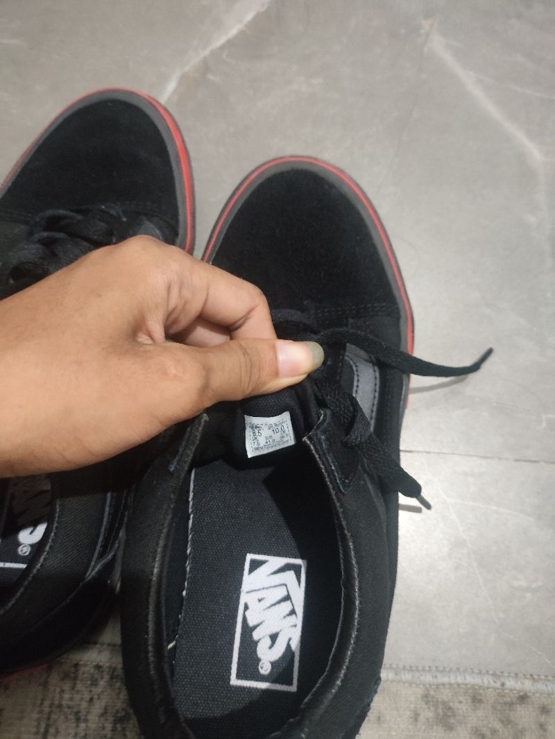 VANS Casual Sneakers Pria red black, foto 3