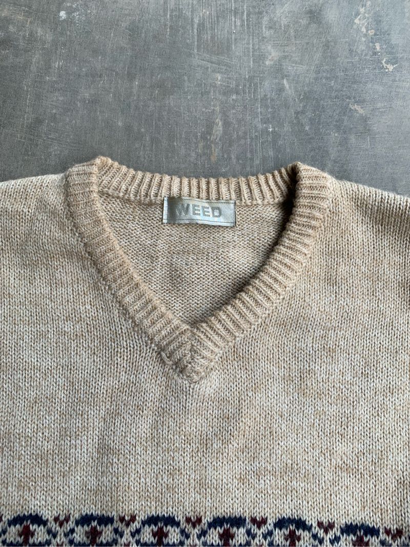 Vintage Y2K Sweater Pria tan, foto 7