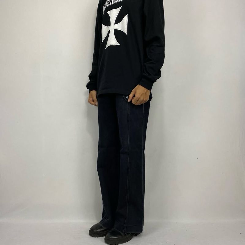 Vintage Y2K Jeans Pria black, foto 2