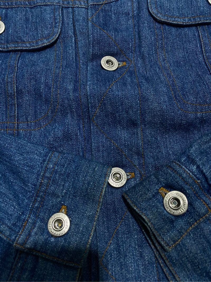 Vintage Casual Denim jacket Pria blue, foto 4