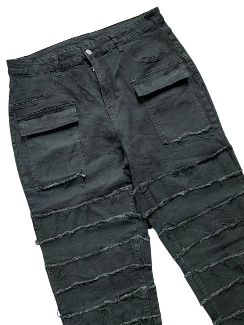 Shein Grunge Goth Jeans Pria black, foto 2