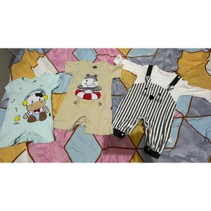 Minimalist Baju bayi Kids white blue
