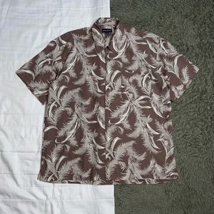 Uniqlo Streetwear Casual Formal shirt Pria brown