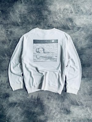 Uniqlo Casual Sweatshirt Pria white cream
