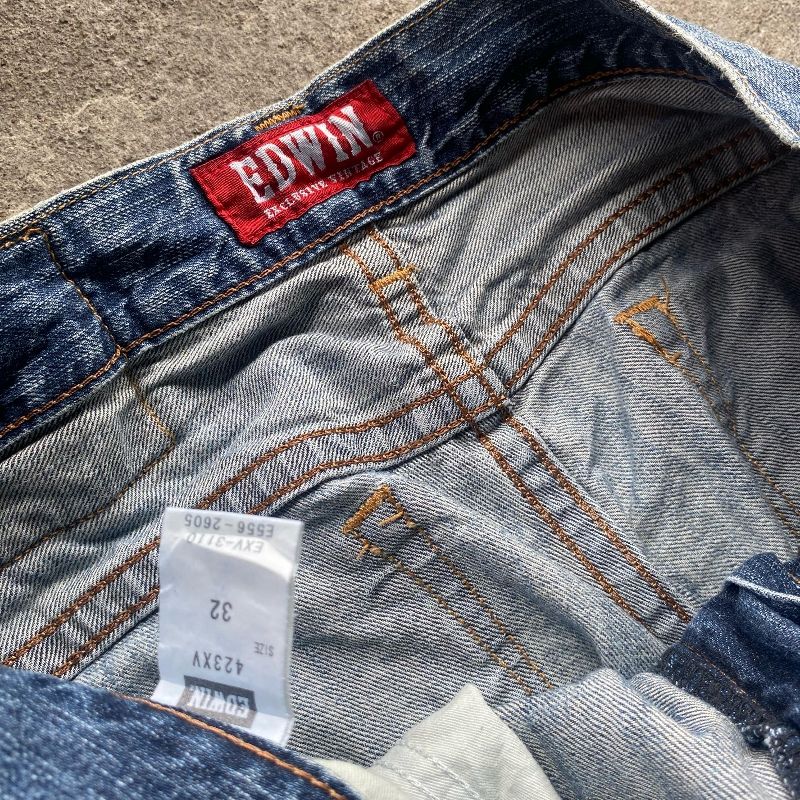 EDWIN Vintage Y2K Jeans Pria blue, foto 2