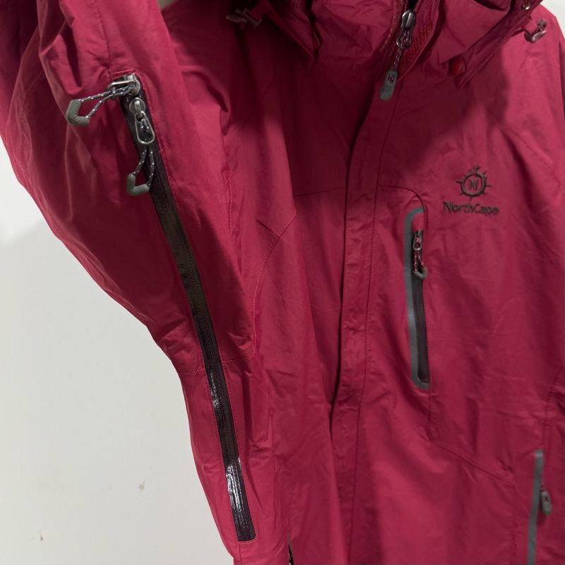 Gorpcore Casual Windbreaker Pria burgundy, foto 6