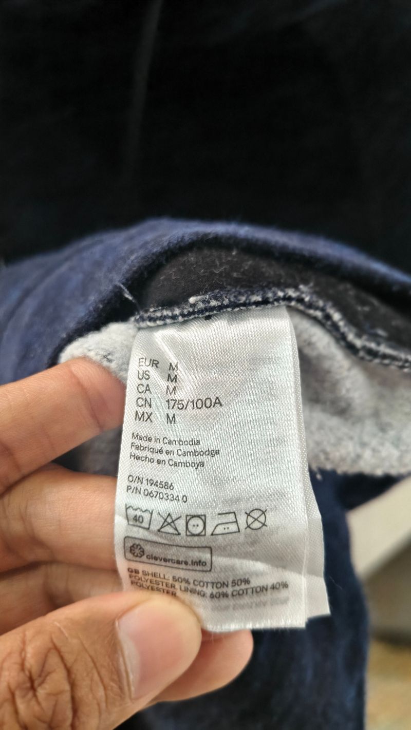H&M Casual Sweatshirt Pria navy, foto 3