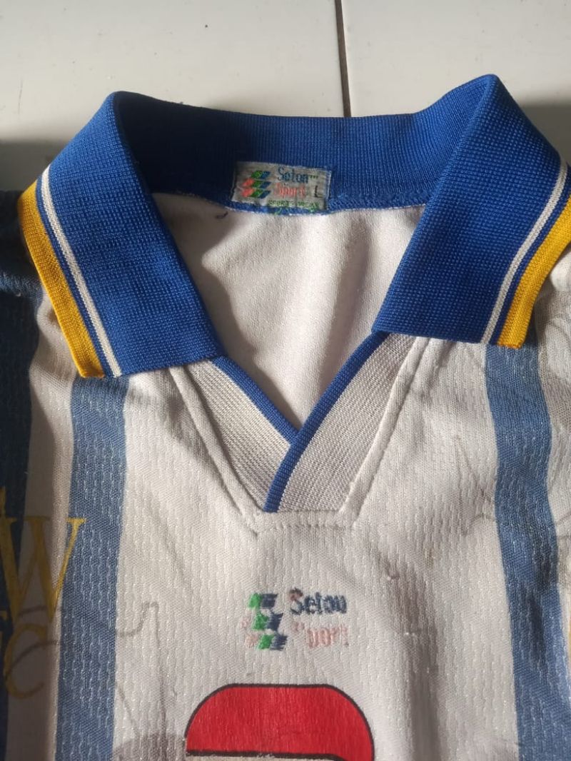 Vintage Jersey Pria white blue, foto 2