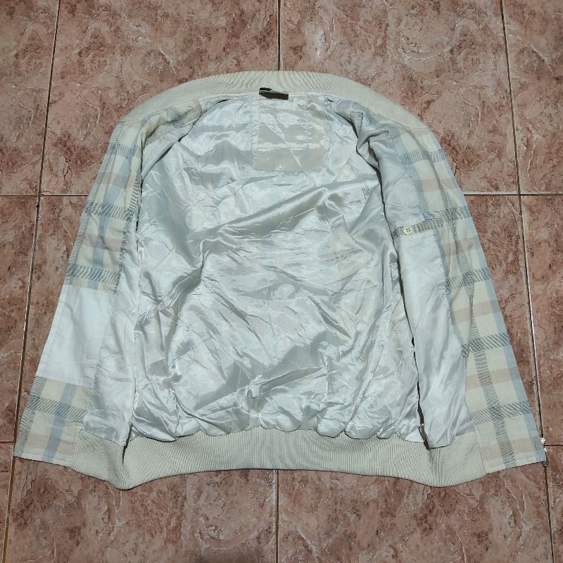 Lacoste Casual Bomber jacket Pria cream, foto 5