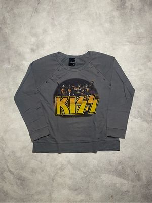 Japanese brand Y2K Emo Sweatshirt Wanita gray