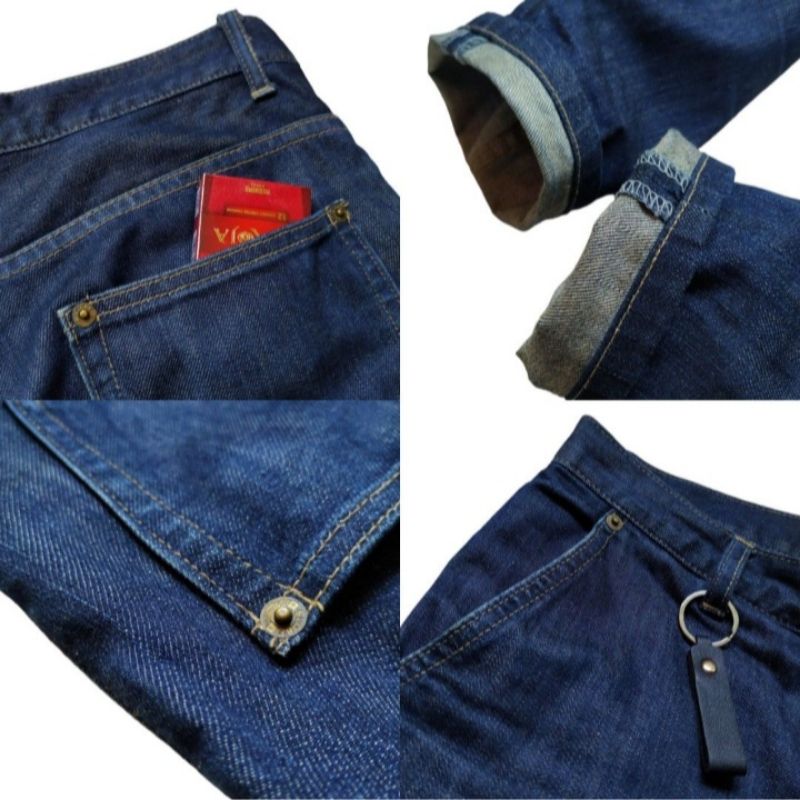 Grunge Casual Jeans Pria navy, foto 5