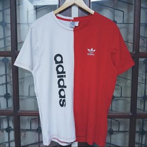 Adidas Vintage Casual T-shirt Pria white red